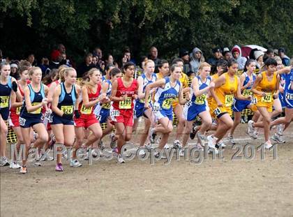 Thumbnail 3 in CIF State Cross Country Championships (D5 Girls) photogallery.
