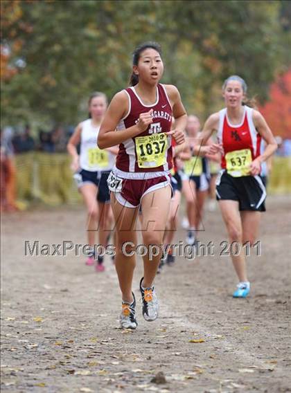 Thumbnail 2 in CIF State Cross Country Championships (D5 Girls) photogallery.