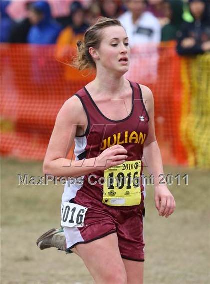 Thumbnail 1 in CIF State Cross Country Championships (D5 Girls) photogallery.