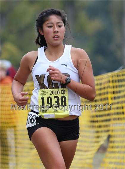 Thumbnail 1 in CIF State Cross Country Championships (D5 Girls) photogallery.