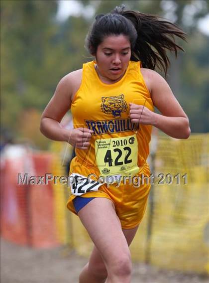 Thumbnail 2 in CIF State Cross Country Championships (D5 Girls) photogallery.