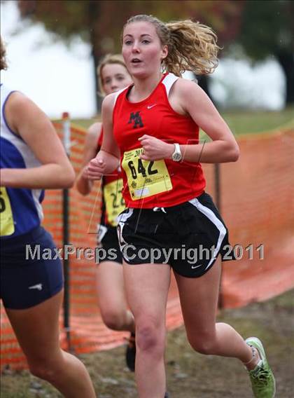 Thumbnail 2 in CIF State Cross Country Championships (D5 Girls) photogallery.