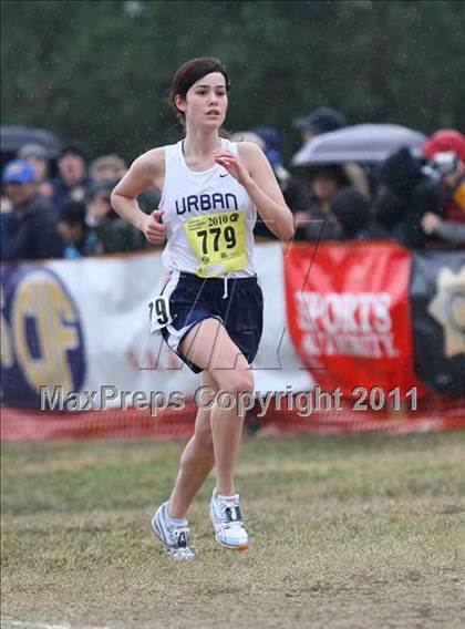 Thumbnail 1 in CIF State Cross Country Championships (D5 Girls) photogallery.