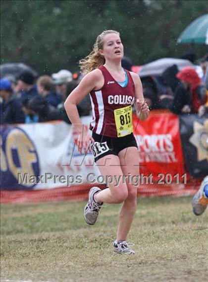 Thumbnail 1 in CIF State Cross Country Championships (D5 Girls) photogallery.