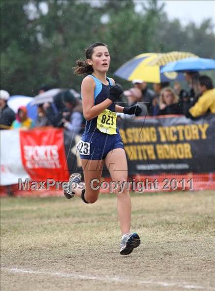 Thumbnail 2 in CIF State Cross Country Championships (D5 Girls) photogallery.