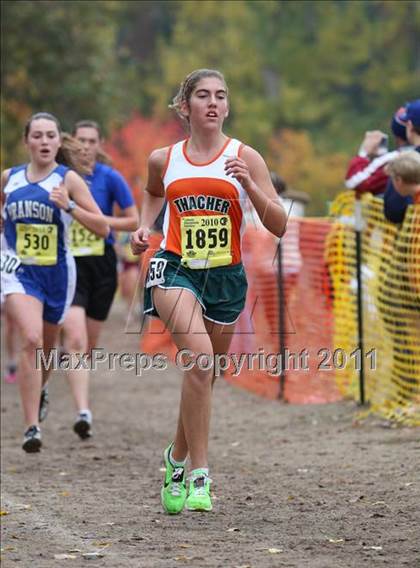 Thumbnail 1 in CIF State Cross Country Championships (D5 Girls) photogallery.