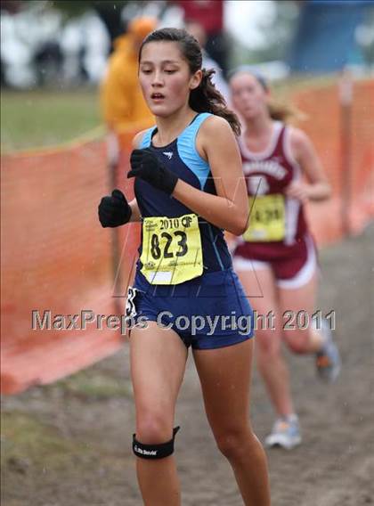 Thumbnail 1 in CIF State Cross Country Championships (D5 Girls) photogallery.