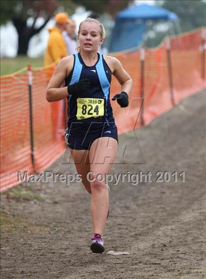 Thumbnail 1 in CIF State Cross Country Championships (D5 Girls) photogallery.