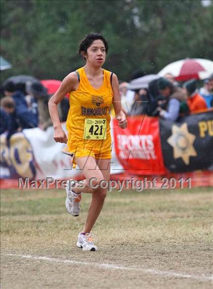 Thumbnail 1 in CIF State Cross Country Championships (D5 Girls) photogallery.