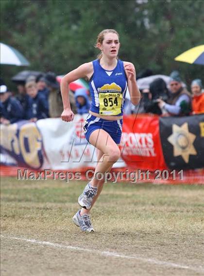 Thumbnail 3 in CIF State Cross Country Championships (D5 Girls) photogallery.