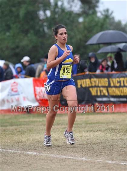 Thumbnail 1 in CIF State Cross Country Championships (D5 Girls) photogallery.