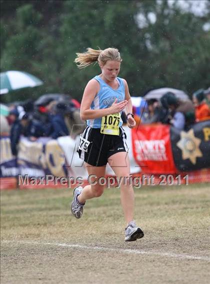 Thumbnail 1 in CIF State Cross Country Championships (D5 Girls) photogallery.