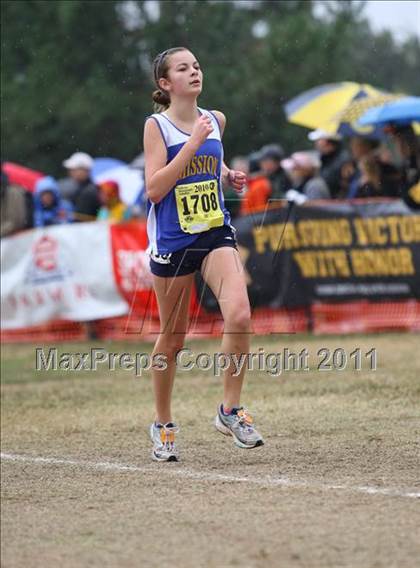 Thumbnail 1 in CIF State Cross Country Championships (D5 Girls) photogallery.