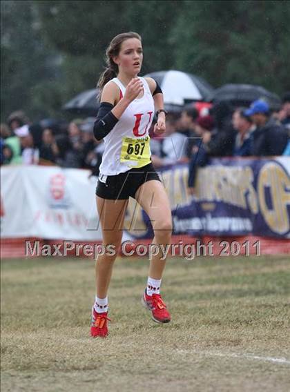Thumbnail 1 in CIF State Cross Country Championships (D5 Girls) photogallery.