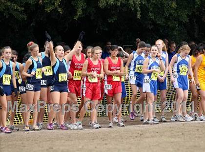 Thumbnail 1 in CIF State Cross Country Championships (D5 Girls) photogallery.