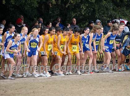 Thumbnail 2 in CIF State Cross Country Championships (D5 Girls) photogallery.