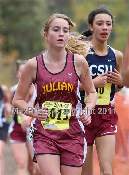 Thumbnail 3 in CIF State Cross Country Championships (D5 Girls) photogallery.