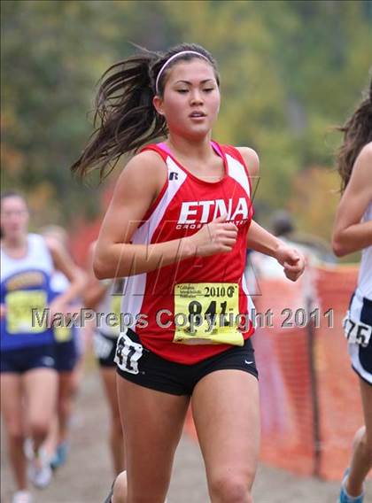 Thumbnail 2 in CIF State Cross Country Championships (D5 Girls) photogallery.