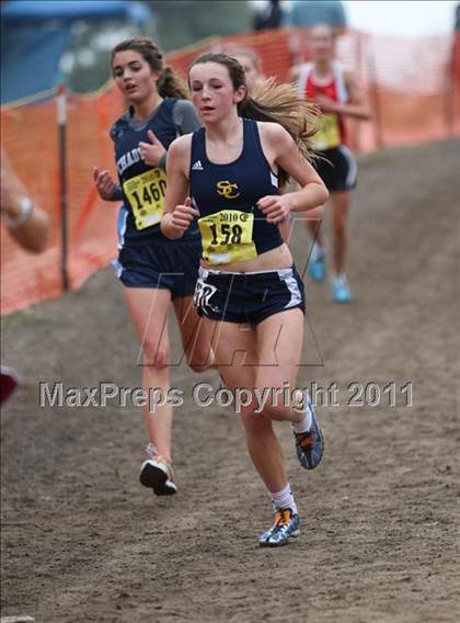 Thumbnail 2 in CIF State Cross Country Championships (D5 Girls) photogallery.