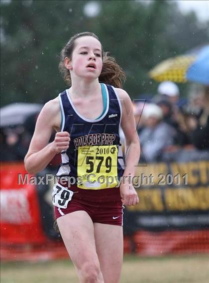 Thumbnail 2 in CIF State Cross Country Championships (D5 Girls) photogallery.
