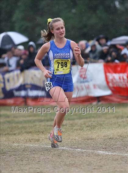 Thumbnail 1 in CIF State Cross Country Championships (D5 Girls) photogallery.
