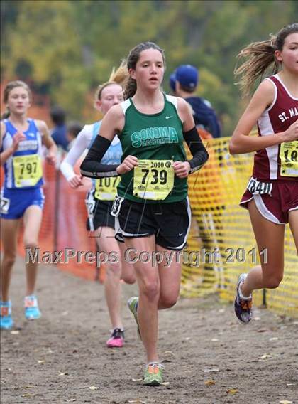 Thumbnail 2 in CIF State Cross Country Championships (D5 Girls) photogallery.