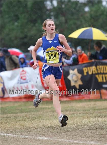 Thumbnail 1 in CIF State Cross Country Championships (D5 Girls) photogallery.