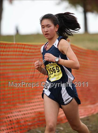 Thumbnail 2 in CIF State Cross Country Championships (D5 Girls) photogallery.