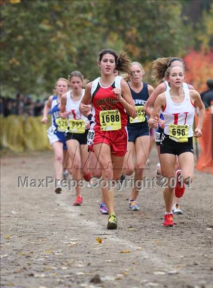 Thumbnail 2 in CIF State Cross Country Championships (D5 Girls) photogallery.