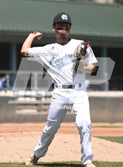 Thumbnail 3 in Baldwin Park vs. Montclair (Battle of the Mt. Baldy League) photogallery.
