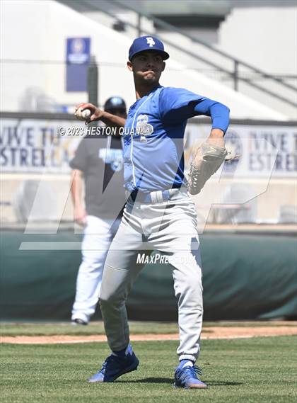 Thumbnail 1 in Baldwin Park vs. Montclair (Battle of the Mt. Baldy League) photogallery.