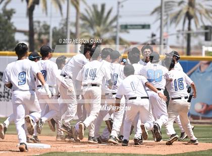 Thumbnail 3 in Baldwin Park vs. Montclair (Battle of the Mt. Baldy League) photogallery.