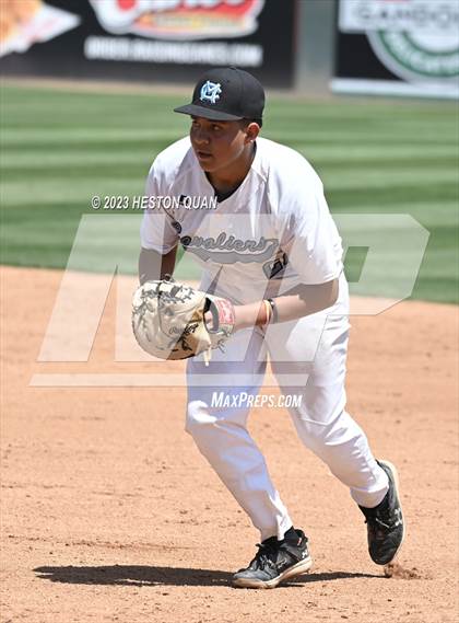 Thumbnail 2 in Baldwin Park vs. Montclair (Battle of the Mt. Baldy League) photogallery.