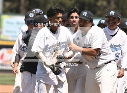 Thumbnail 2 in Baldwin Park vs. Montclair (Battle of the Mt. Baldy League) photogallery.
