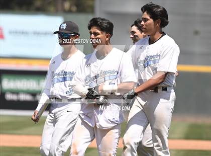 Thumbnail 3 in Baldwin Park vs. Montclair (Battle of the Mt. Baldy League) photogallery.