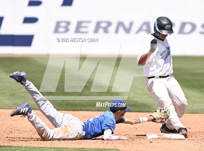 Thumbnail 2 in Baldwin Park vs. Montclair (Battle of the Mt. Baldy League) photogallery.
