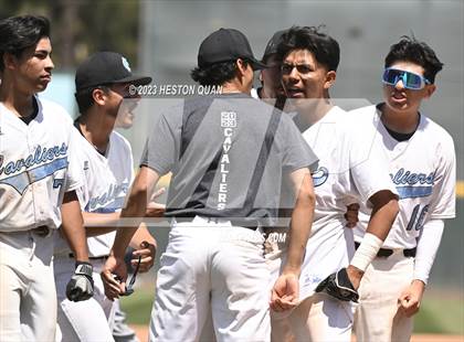 Thumbnail 2 in Baldwin Park vs. Montclair (Battle of the Mt. Baldy League) photogallery.
