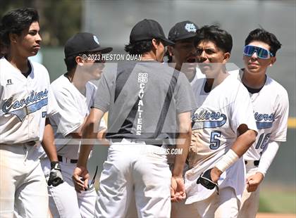 Thumbnail 3 in Baldwin Park vs. Montclair (Battle of the Mt. Baldy League) photogallery.