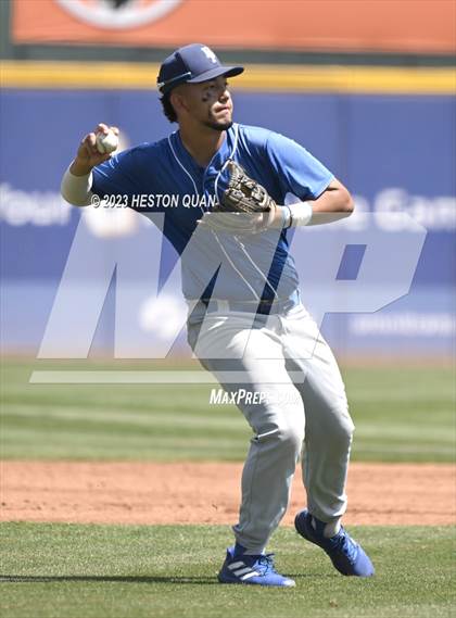 Thumbnail 3 in Baldwin Park vs. Montclair (Battle of the Mt. Baldy League) photogallery.