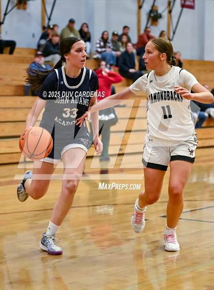 Thumbnail 3 in John Adams Academy - El Dorado Hills vs. Union Mine (Winter Madness at the Mine) photogallery.