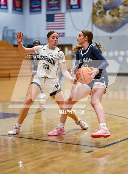 Thumbnail 1 in John Adams Academy - El Dorado Hills vs. Union Mine (Winter Madness at the Mine) photogallery.