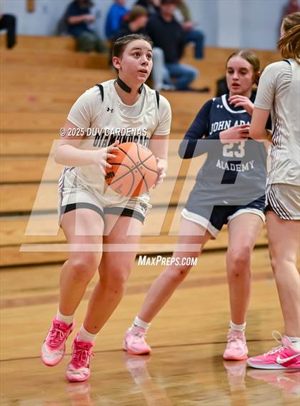 Thumbnail 3 in John Adams Academy - El Dorado Hills vs. Union Mine (Winter Madness at the Mine) photogallery.