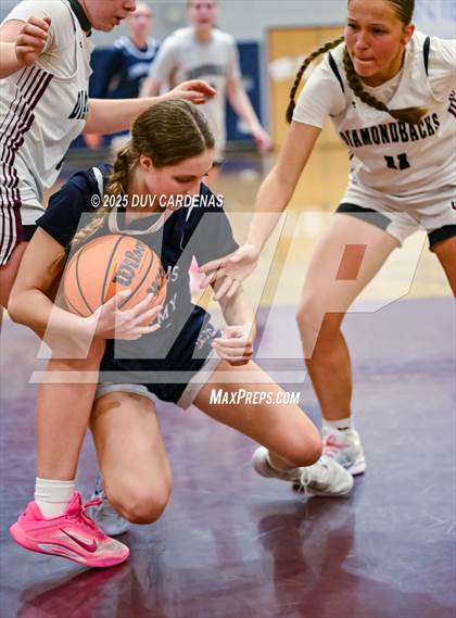 Thumbnail 1 in John Adams Academy - El Dorado Hills vs. Union Mine (Winter Madness at the Mine) photogallery.