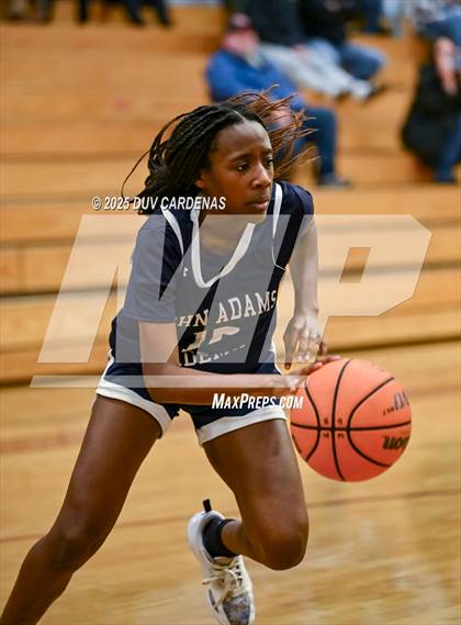 Thumbnail 3 in John Adams Academy - El Dorado Hills vs. Union Mine (Winter Madness at the Mine) photogallery.