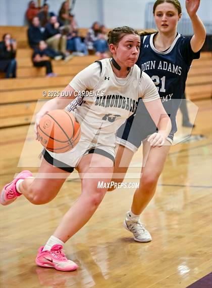 Thumbnail 2 in John Adams Academy - El Dorado Hills vs. Union Mine (Winter Madness at the Mine) photogallery.