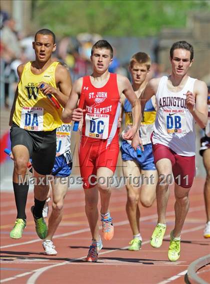Thumbnail 1 in 117th Penn Relays (Boys Large School 4x800m Event 305)  photogallery.