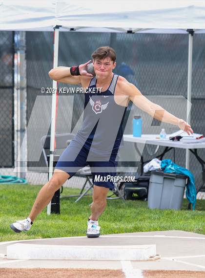 Thumbnail 1 in CHSAA Track & Field 5A Championships (Boys Shot Put) photogallery.