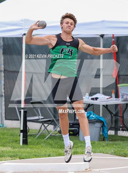 Thumbnail 1 in CHSAA Track & Field 5A Championships (Boys Shot Put) photogallery.