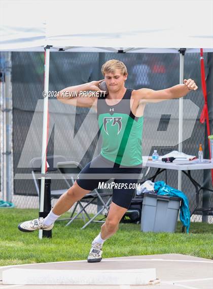 Thumbnail 3 in CHSAA Track & Field 5A Championships (Boys Shot Put) photogallery.