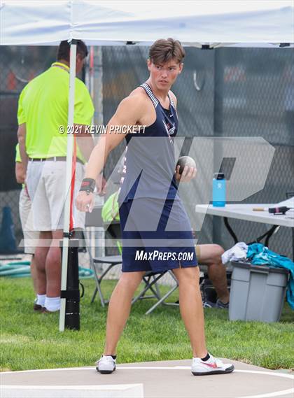 Thumbnail 3 in CHSAA Track & Field 5A Championships (Boys Shot Put) photogallery.